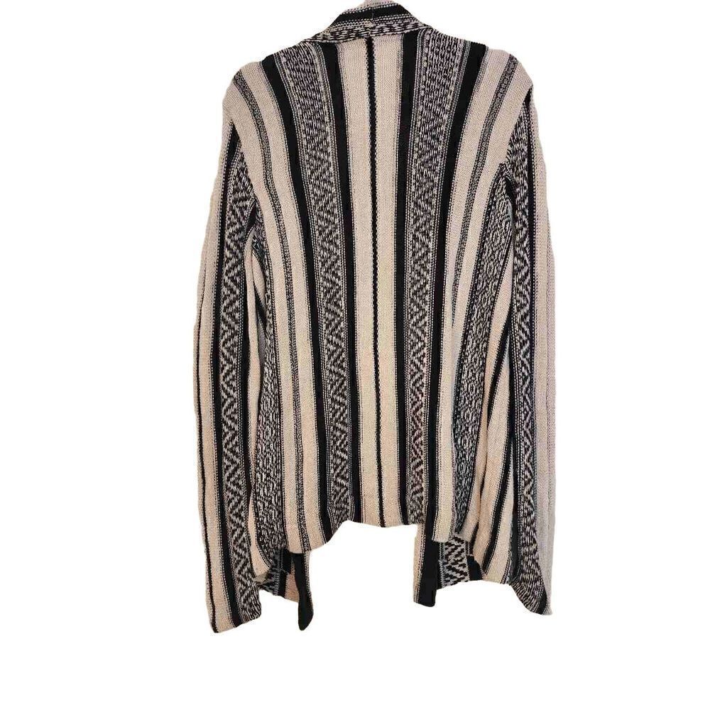Chaps Open Front Cardigan Size Largegeometricpatt… - image 2